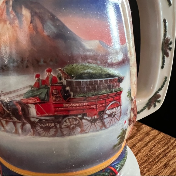 Budweiser Beer Collectible Stein from 2000. Holiday in the Mountains. - Picture 17 of 17